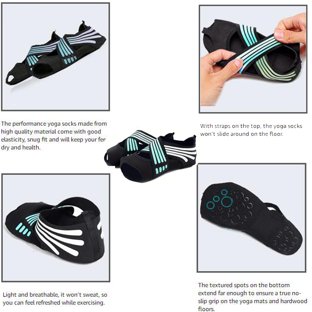 1Pair Women Non-Slip Toeless G - Grip Sock Yoga ulasan dan harga