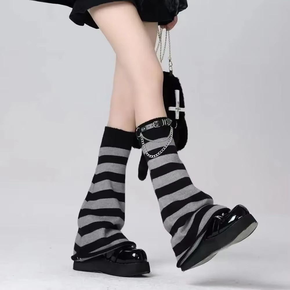 Gothic Harajuku Knit Leg Warme - Boot Sock Slouchy ulasan dan harga
