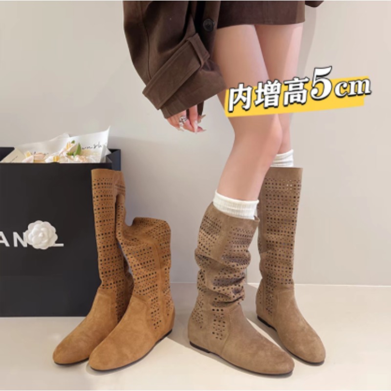 Boho Women Slouchy Knee‑High B - Boot Sock Slouchy ulasan dan harga