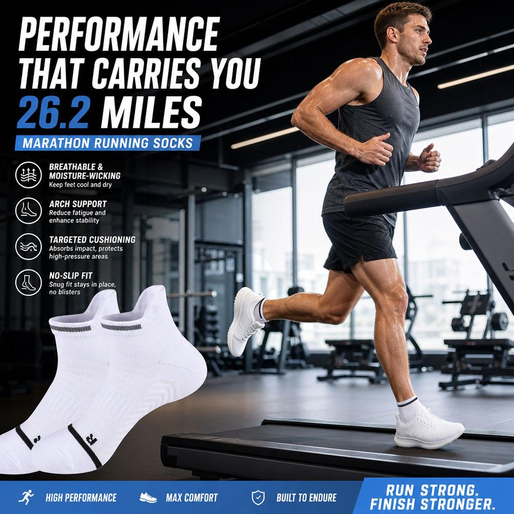 Professional Marathon Running  - Athletic Sock Cushion ulasan dan harga