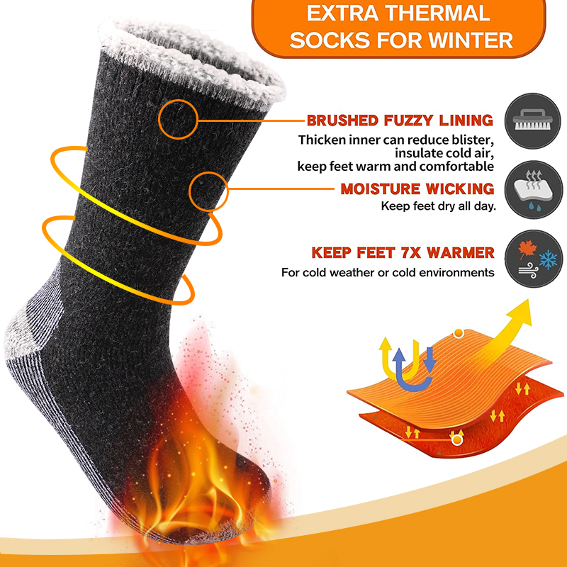 1 Pair Mens Merino Wool Warm S - Wool Hiking Sock ulasan dan harga